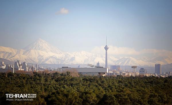 کیفیت هوای تهران در وضعیت پاک 21