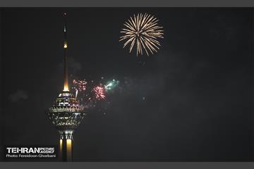 نور افشانی پایتخت از فراز برج میلاد  8