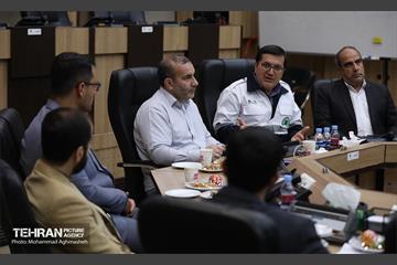 بازدید مدیرکل حوزه شهردار تهران از سازمان پیشگیری و مدیریت بحران شهر تهران 12