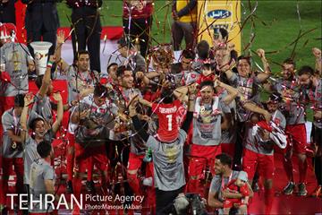جشن قهرمانی تیم فوتبال پرسپولیس
