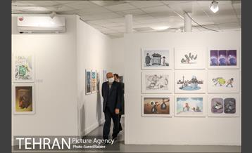 بازدید مدیران شهری و اعضای شورای شهر تهران از نمایشگاه تهران از منظر هنرمندان-3 1