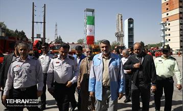 بازدید رییس مدیریت بحران کشور از مرکز آموزش آتش‌نشانی شهرداری تهران 2