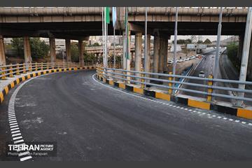 بهره‌برداری از دوربرگردان غیرهمسطح شمال به شمال بزرگراه چمران 25
