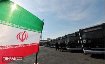 ورود اتوبوس‌های دوکابین جدید به تهران 16