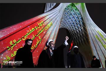 نور افشانی در شب سالگرد پیروزی انقلاب اسلامی - 2 1