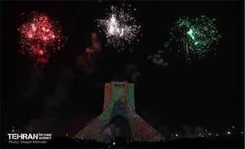 نور افشانی در شب سالگرد پیروزی انقلاب اسلامی - 2 19