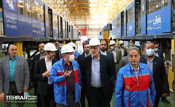 بازدید شهردار تهران از کارخانه واگن سازی 3