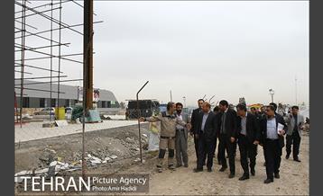 بازدید شهردار تهران از پروژه در حال ساخت شهر آفتاب 5