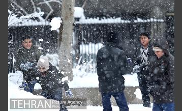 روز برفی پارک شهر 19