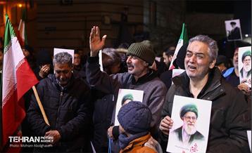 عزاداری هفتمین روز شهادت رهبر انقلاب در میدان بریانک 11