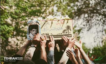 تشییع پیکر مطهر شهید محمد حسن زارعی در منطقه ۸ 5