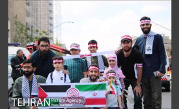 حضور اعضای هیئت هنر در راهپیمایی روز قدس 1