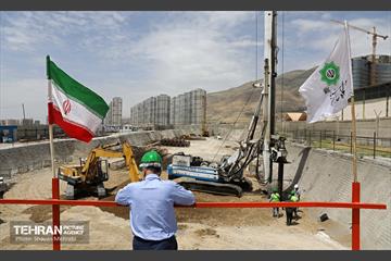 عملیات حفاری خط ۱۰ متروی تهران 38