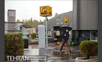 بارش باران پاییزی در تهران 2