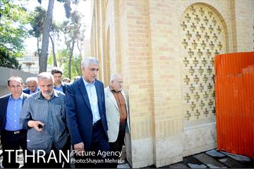 بازدید شهردار تهران از ساختمان کلاه فرنگی، دانشگاه تربیت معلم خوارزمی و تابلو نقش رستم ورزشگاه شیرودی به مناسبت روز تهران 15