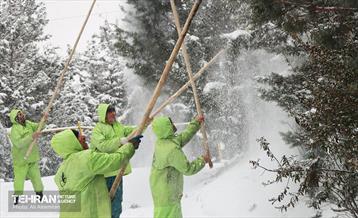 عملیات برف‌روبی در منطقه چهار