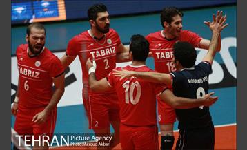 دیدار تیم های والیبال پیکان تهران و شهرداری تبریز