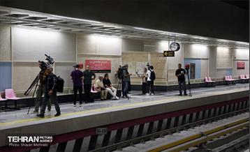 بازدید نمایندگان رسانه‌های خارجی از مترو مریم مقدس(س)  11