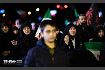 مراسم عزاداری شهادت رهبر انقلاب اسلامی در میدان شهدای هفتم تیر 29