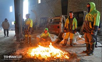 بازدید اصحاب رسانه از خدمات برف‌روبی منطقه 5 شهرداری تهران 8