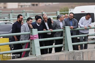 بازدید عضو شورای شهر از پروژه بزرگراه شهید شوشتری 19
