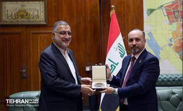 دیدار شهردار تهران با شهردار بغداد