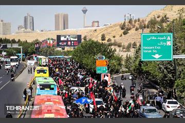 خدمات‌رسانی ناوگان اتوبوسرانی در مراسم تشییع آقای شهید ایران 8
