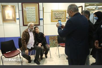 بازدید هنرمندان پیشکسوت و وزیر ارشاد از نمایشگاه قرآن 24