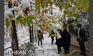 بارش اولین برف پاییزی در تهران 36