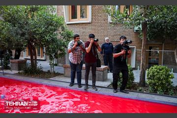 مراسم رونمایی از یادبود خبرنگاران شهید غزه در خانه روزنامه‌نگاران شهر 40