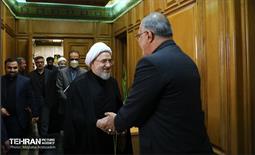 دیدار آیت‌الله اراکی با شهردار تهران