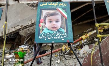 ادای احترام آتش نشان‌های تهران به شهدای جنگ ۱۲ روزه 11