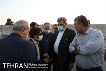 بازدید شهردار تهران از ضلع جنوبی خیابان استاد معین در پادگان جی 11