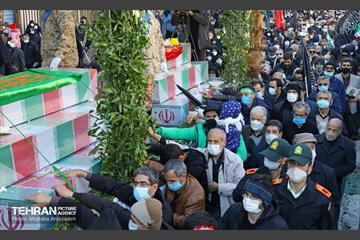 مراسم تشییع ۱۵۰ شهید گمنام در تهران 6