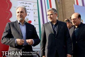 شهردار تهران در آیین نواختن زنگ سال تحصیلی جدید در دبیرستان ماندگار البرز 8