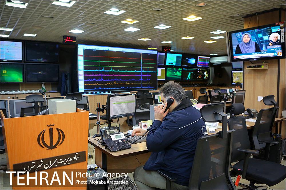 جلسه اضطراری سازمان مدیریت بحران شهر تهران جهت زلزله دماوند 8