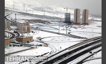 پس از یک روز برفی در پایتخت 10