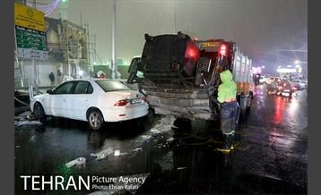 بارش اولین برف پاییزی تهران 14