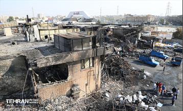 بازار آهن شآداباد پس از آتش سوزی 11