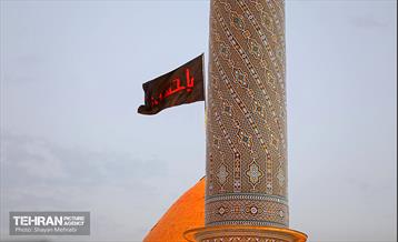 اهتزاز پرچم حرم سیدالشهدا(ع) بر فراز گنبد حرم عبدالعظیم حسنی(ع) 8