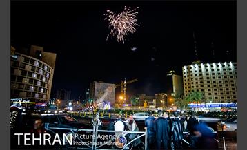 نور افشانی میدان ولیعصر(عج) به مناسبت نیمه شعبان 5