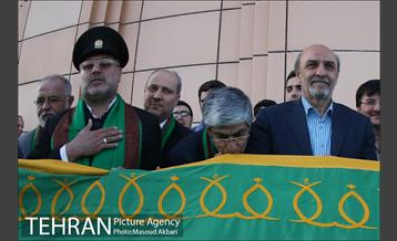 اهتزاز پرچم امام رضا در کمیته ملی المپیک 27