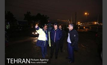 بازدید شبانه مدیران شهری از رود دره ها، مسیل ها و پروژه زیرگذر گیشا 18