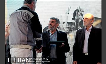 مراسم ورود ماشین حفار به ایستگاه B7 خط 7مترو 23