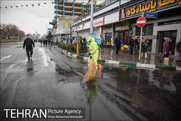 خدمات شهرداری تهران در پایان راهپیمایی ۲۲ بهمن  9
