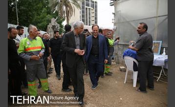 حضور سیدمحمدعلی افشانی شهردار تهران در جمع نیروهای خادم الحسین(ع) در شهر کربلا 18