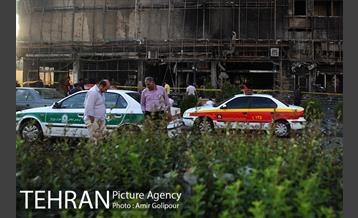 آتش سوزی مجتمع تجاری طوبی 8