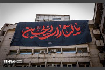 نصب تبلیغات شهری مراسم تشییع رهبر شهید انقلاب 6