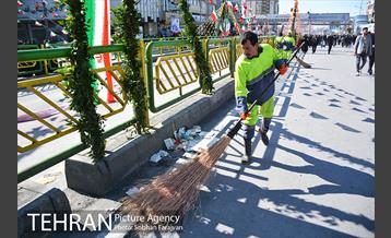 خدمات رسانی شهرداری تهران در راهپیمایی 22 بهمن 5
