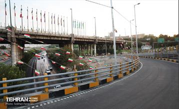 بهره‌برداری از دوربرگردان غیرهمسطح شمال به شمال بزرگراه چمران 26